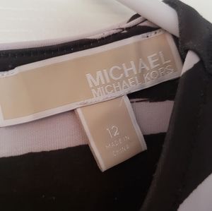 Michael Kors Zebra Print Dress Size 12